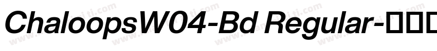 ChaloopsW04-Bd Regular字体转换